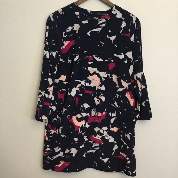 Banana Republic Abstract Print Shift Mini Dress Size XS - Picture 2 of 13